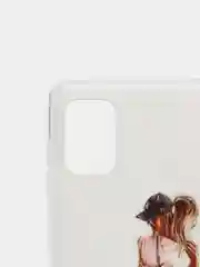 Бежевый меланж чехол Samsung Galaxy A31, Самсунг Галакси А31 с рисунком