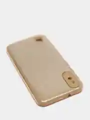 Золотой чехол Samsung Galaxy A10 блестящий, Самсунг Галакси А10 с защитой камеры