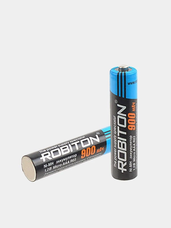 Аккумуляторные батарейки ROBITON R03 900MH BL2 мизинчиковые
