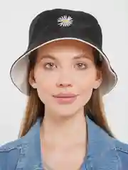 Бежевый меланж панама двусторонняя, двухцветная, летняя
