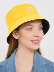 Желтый панама двусторонняя, двухцветная, летняя