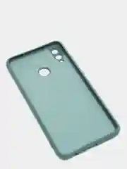 Зеленый чехол на Honor 8X, силиконовый, с бархатной подкладкой