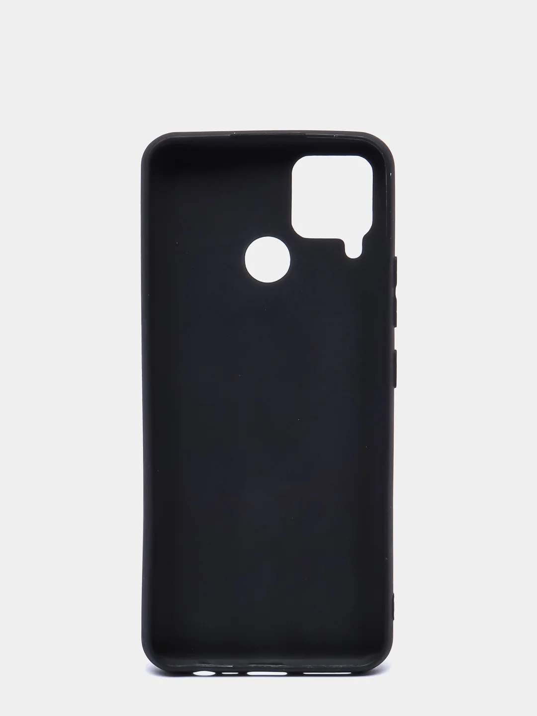 Черный чехол для Realme C15, C25, C25S (Реалми С25 / С25С), силиконовый, цветной, матовый