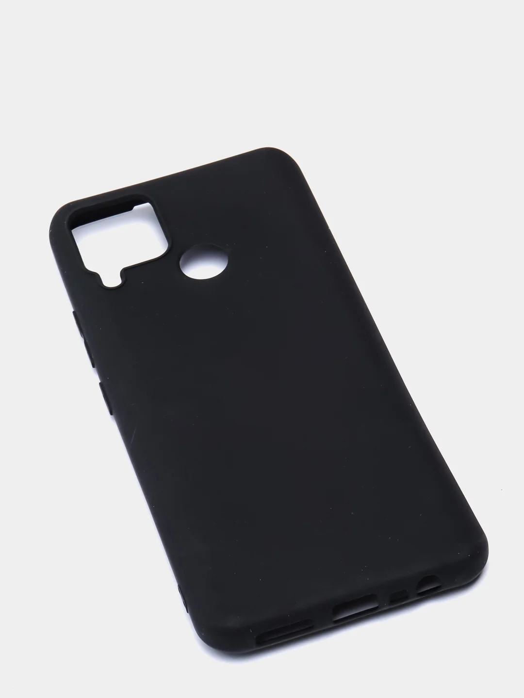 Черный чехол для Realme C15, C25, C25S (Реалми С25 / С25С), силиконовый, цветной, матовый