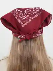 Бордовый бандана