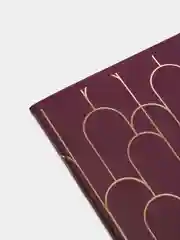 Багровый тетрадь 48 листов, "Magic stars", клетка, матовая ламинация, тиснение фольгой