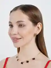 Золотой цепочка на шею "Клевер"