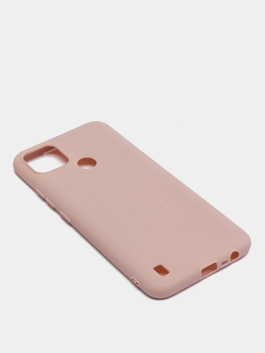 Бежевый чехол Realme C21Y, Realme C25Y Реалми С21У / С25У силиконовый цветной матовый, прозрачный