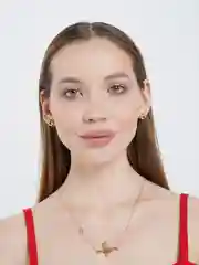 Золотой цепочка с кулоном "Сердцебиение"