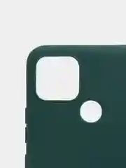 Зеленый чехол Realme C21Y, Realme C25Y Реалми С21У / С25У силиконовый цветной матовый, прозрачный