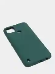 Зеленый чехол Realme C21Y, Realme C25Y Реалми С21У / С25У силиконовый цветной матовый, прозрачный