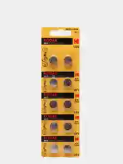 Батарейки часовые алкалиновые KODAK AG13-LR44 (A76, 357, LR1154), дисковые, 10 штук