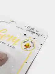 Прозрачный свеча для торта цифра Бриллиант Золото,  7,5 см