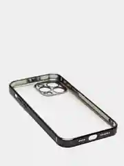 Черный чехол для iPhone 13 Pro Max mini силиконовый прозрачный айфон про макс мини