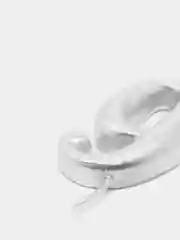 Серебряный свеча для торта цифра Универсальная Серебряная, 5,8*12 см