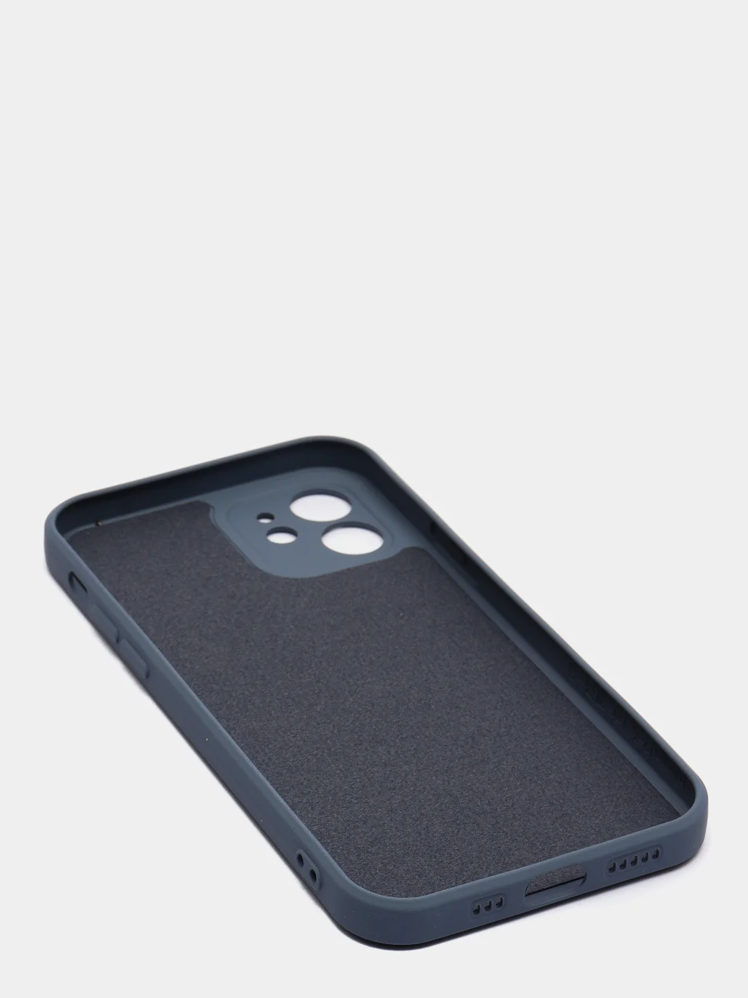 Серый чехол iPhone 11 13 12 Pro Mini силиконовый ( Айфон Про Мини )