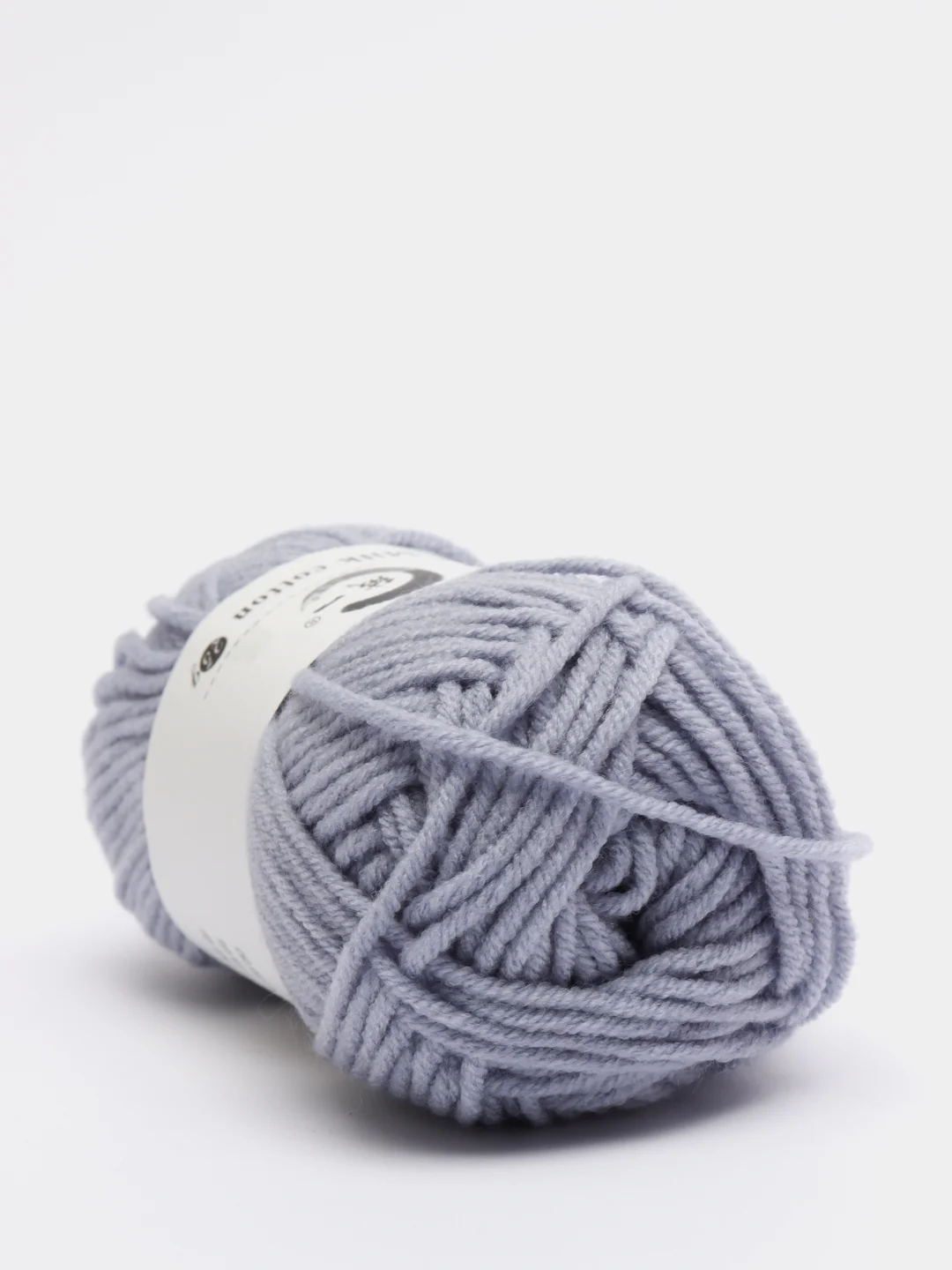 Серый пряжа детская хлопковая "Milk cotton", 25 г