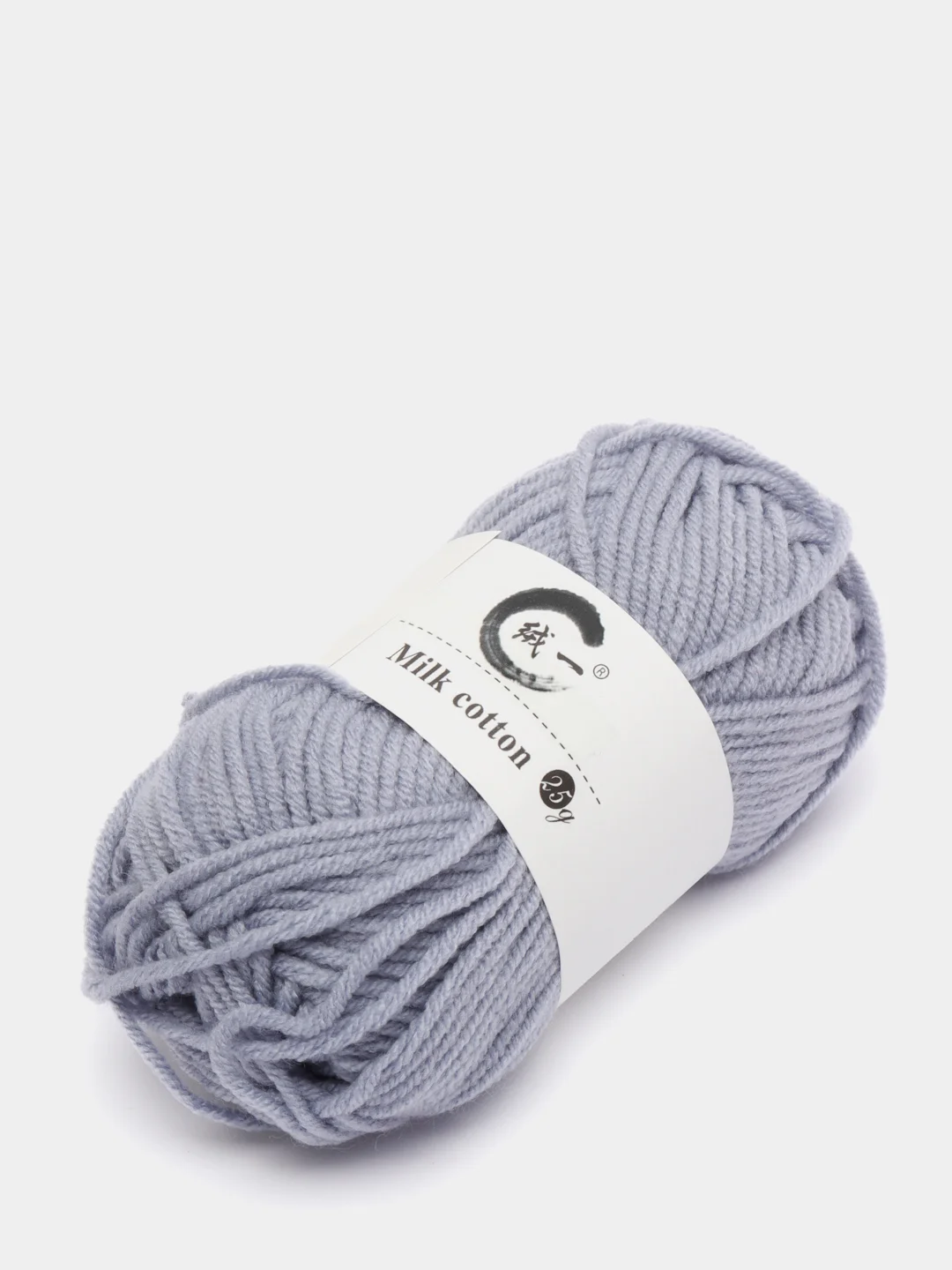 Серый пряжа детская хлопковая "Milk cotton", 25 г