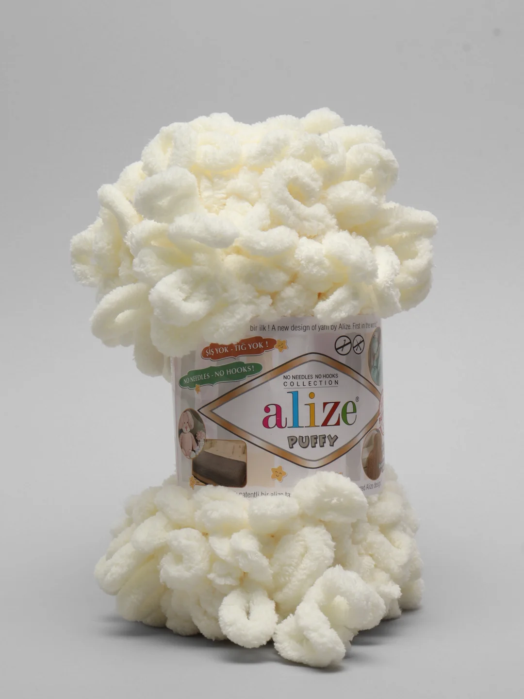 Кремовый пряжа Alize Puffy