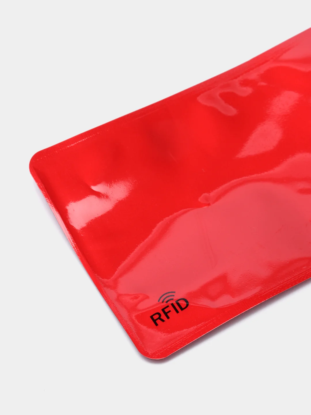 Алый чехол для банковских карт с защитой от кражи данных, с RFID защитой от считывания