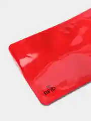 Алый чехол для банковских карт с защитой от кражи данных, с RFID защитой от считывания