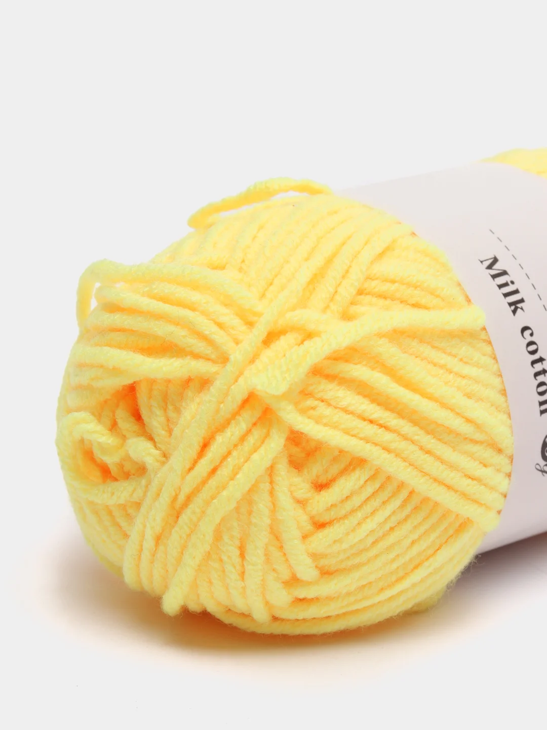 Желтый пряжа детская хлопковая "Milk cotton", 25 г