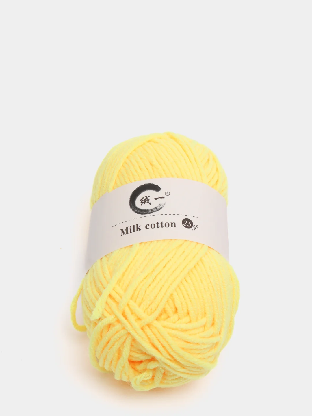 Желтый пряжа детская хлопковая "Milk cotton", 25 г