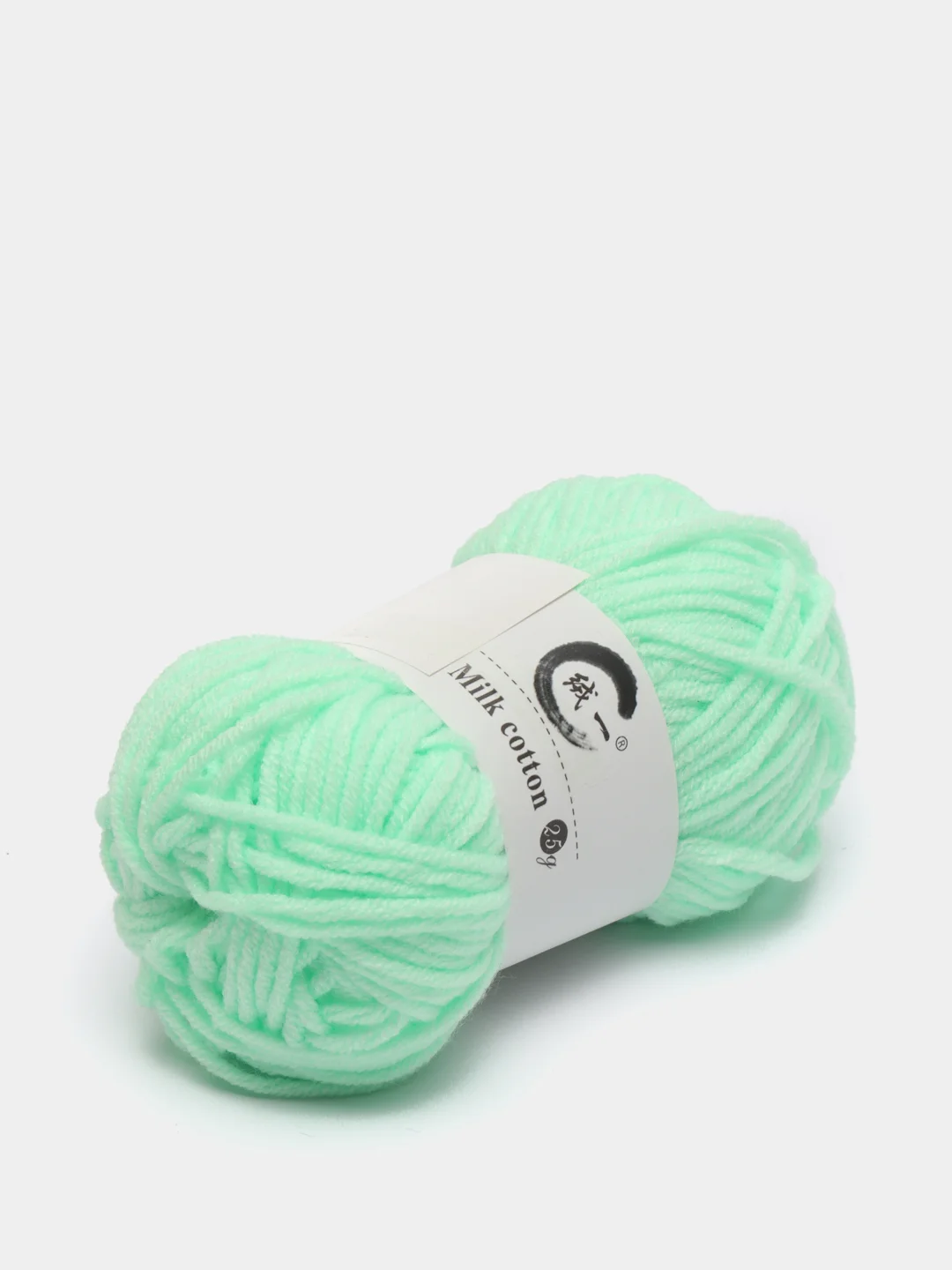 Салатовый пряжа детская хлопковая "Milk cotton", 25 г