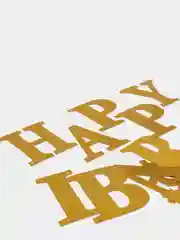 Золотой гирлянда декор Happy Birthday