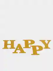 Золотой гирлянда декор Happy Birthday