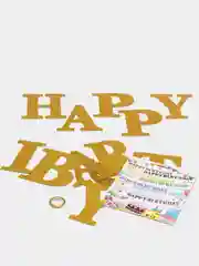 Золотой гирлянда декор Happy Birthday