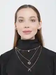 Золотой многослойная цепочка "Месяц"