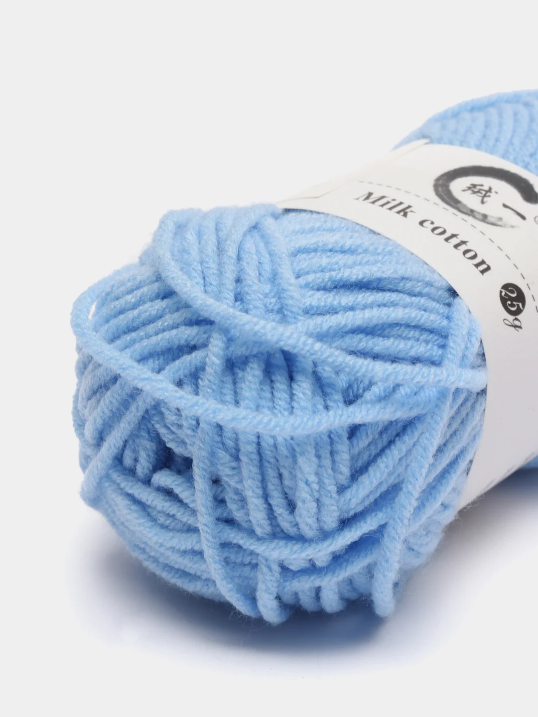 Светло-синий пряжа детская хлопковая "Milk cotton", 25 г