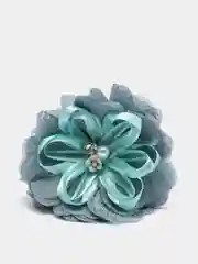 Зеленый бантик на резинке
