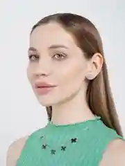 Серебряный цепочка на шею "Клевер"