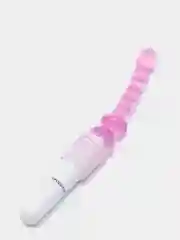 Розовый вибратор анальный