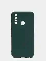 Тёмно-зелёный чехол матовый Vivo Y17 / Y3 / Y15 / Y12 / U10