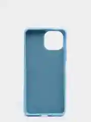 Голубой чехол Xiaomi Mi 11 Lite c защитой камеры и бархатом внутри