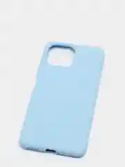 Голубой чехол Xiaomi Mi 11 Lite c защитой камеры и бархатом внутри
