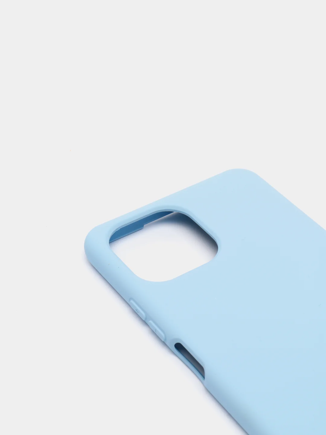 Голубой чехол Xiaomi Mi 11 Lite c защитой камеры и бархатом внутри