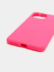 Тёмно-розовый чехол Xiaomi Mi 11 Lite c защитой камеры и бархатом внутри