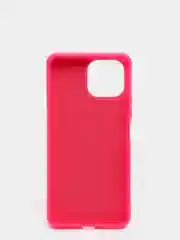 Тёмно-розовый чехол Xiaomi Mi 11 Lite c защитой камеры и бархатом внутри
