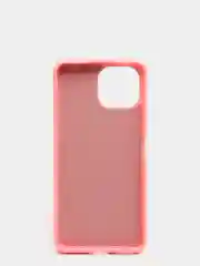 Розовый чехол Xiaomi Mi 11 Lite c защитой камеры и бархатом внутри
