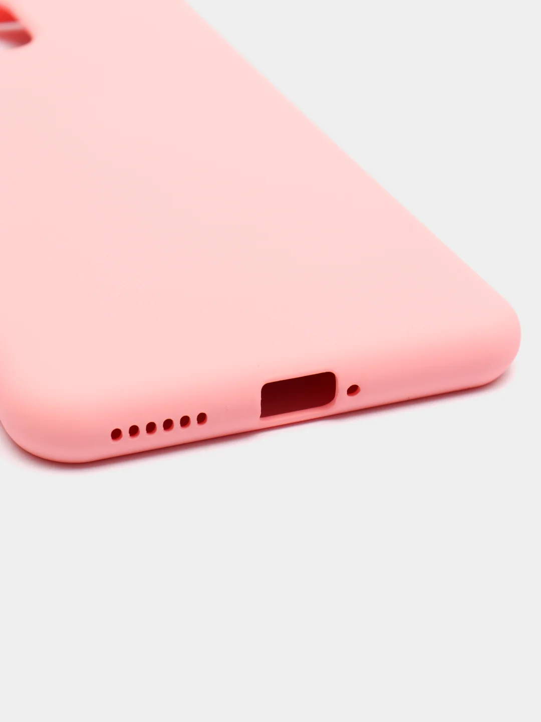 Розовый чехол Xiaomi Mi 11 Lite c защитой камеры и бархатом внутри