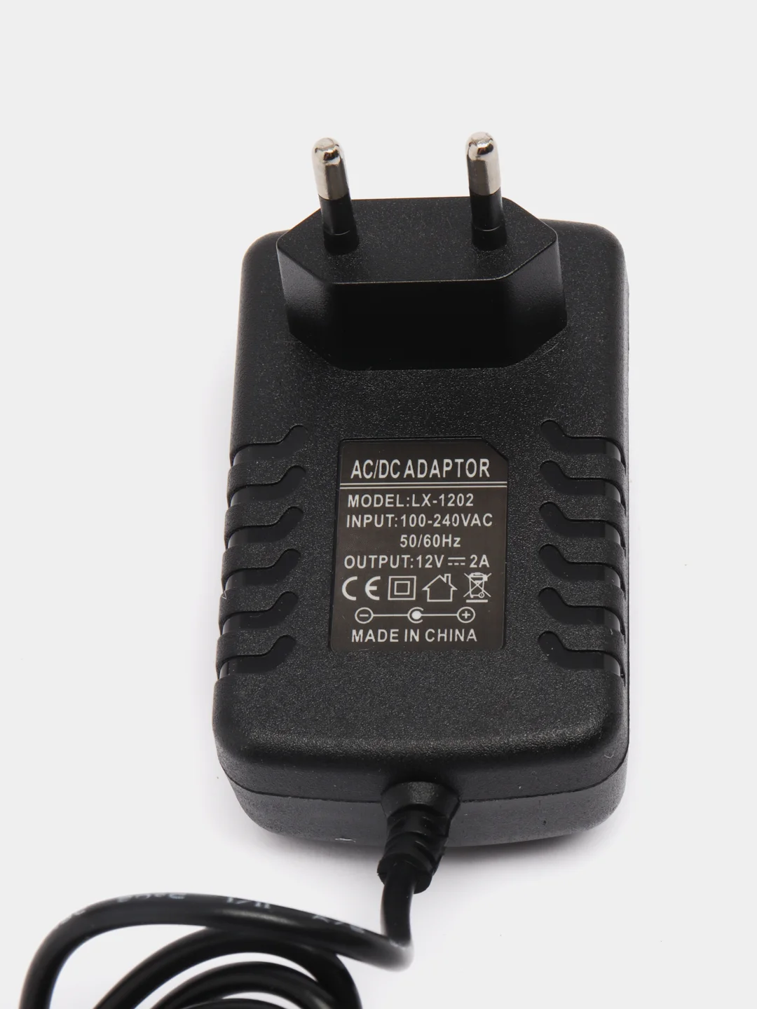 Черный адаптер, блок питания, 12V, 2A