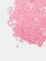 Розовый бисер стеклянный, 10 г, Чехия