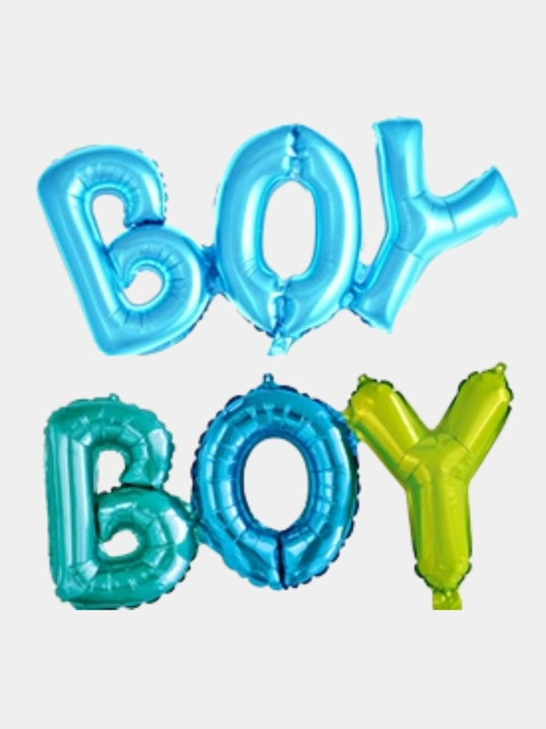 Шары на гендер-пати "Baby, boy, girl"