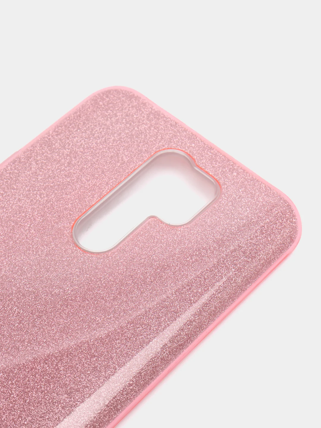 Розовый чехол блестящий Xiaomi Redmi 9 накладка c блёстками Редми 9