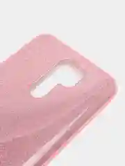 Розовый чехол блестящий Xiaomi Redmi 9 накладка c блёстками Редми 9