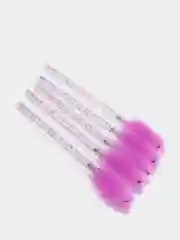 Фуксия щеточки для ресниц и бровей, с блёстками и без, 1-50 штук